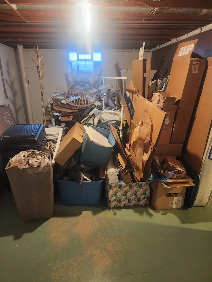 Roll-off dumpster container at job site for Construction Dumpster Rental in Souderton